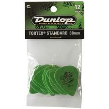 Dunlop plectra Tortex (div. maten) per zakje van 12-1155