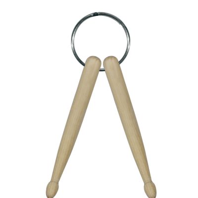 Sleutelhanger met mini houten drumstokken-0