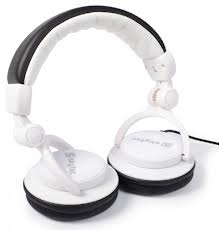 Skytec DJ Headset White 7385-2500