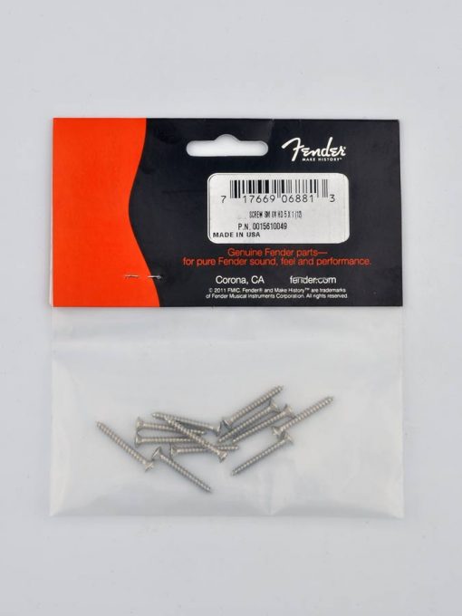 Fender Genuine Replacement Part bass bridge mounting screws 0015610049 -0