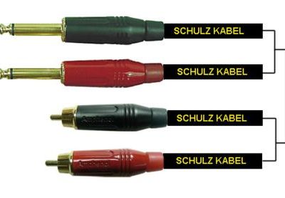Schulz ADPS 3 Signaalkabel, 2 x jack/tulp, 3m-0