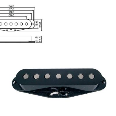 Boston pickup single coil Stallion 7-string PU-19-BK -0