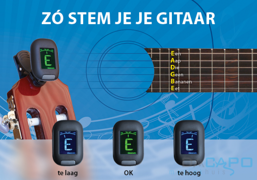 Cliptuner/stemapparaat voor Gitaar/Viool/Bas/Ukelele/ Chromatisch - Afbeelding 2