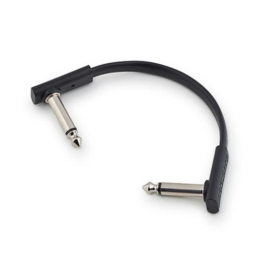 RockBoard Flat Patch Cable, Black, 18 cm