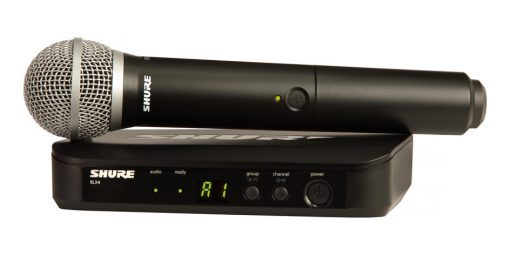 Shure BLX 24E/PG 58 Draadloze handheld microfoon (set) - Afbeelding 2