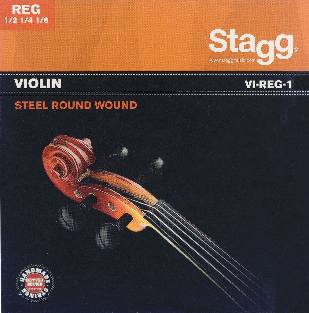 Aantrekkingskracht Luidspreker groef Stagg viool snaren SET/STEEL voor 1/2 - 1/4 - 1/8 Viool - VI-REG-1 - Music  Webshop