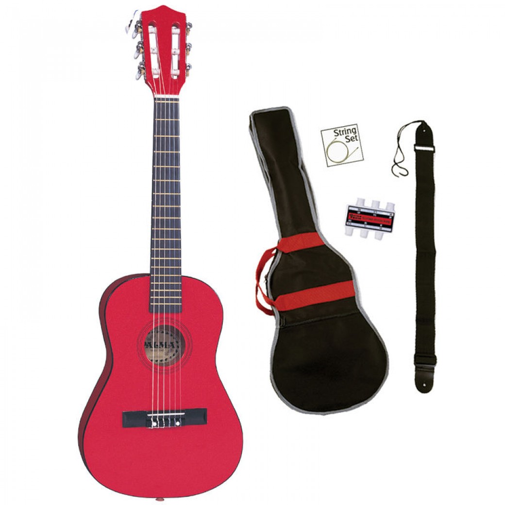 Laatste Koning Lear veronderstellen Palma Junior Gitaar Set 1/2 model, Metallic Red GERESERVEERD - Music Webshop