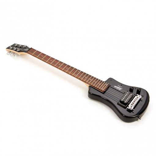 Höfner Shorty Elek. Gitaar, (zwart) incl. Gigbag