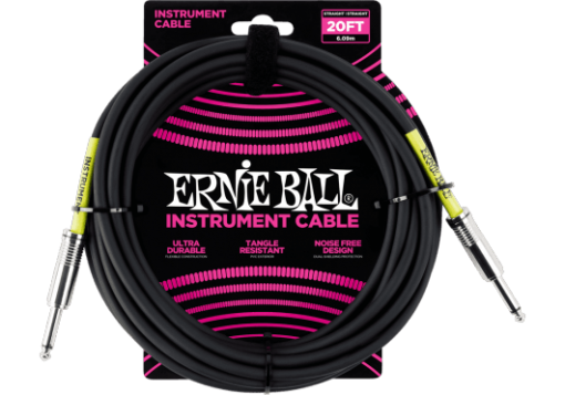 Ernie Ball Instrumentkabel 20 FT/6 m, EB6046