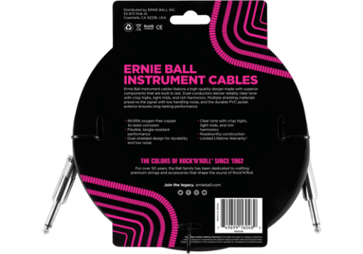 Ernie Ball Instrumentkabel 10FT/3m, EB6048 - Afbeelding 3
