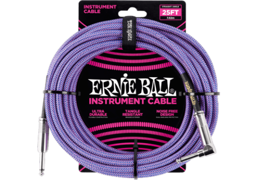 Ernie Ball Instrumentkabel Paars 25FT/7,62m – EB6069