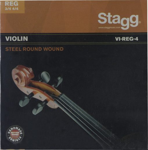 Stagg viool snaren SET/STEEL voor 4/4 Viool – VI-REG-4