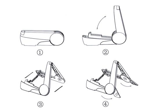 Fzone opvouwbaar plastic statief FZS-3 - Afbeelding 3