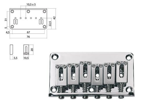 Boston brug-staartstuk B-1520-C
