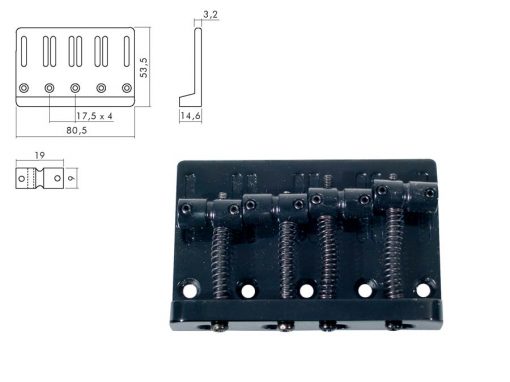 Boston brug-staartstuk BB-204-B