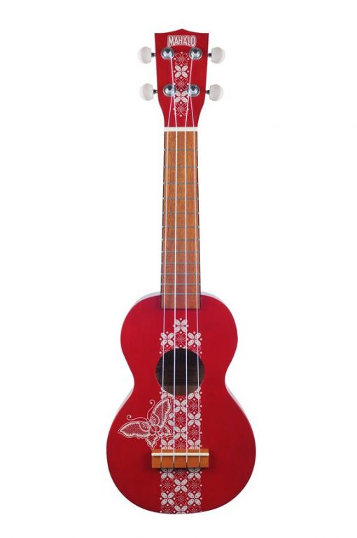 Soprano Ukulele, Kahiko Batik Serie - Trans Red - MK1-BA-trd - Afbeelding 2