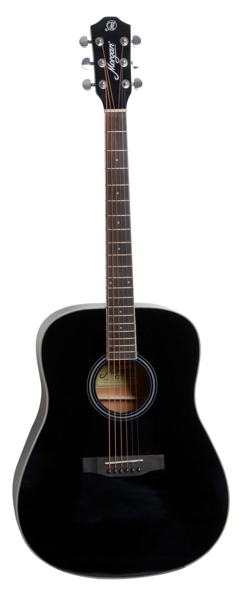 Morgan W104-BK, Dreadnought steel string gitaar, Zwart