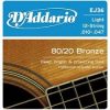 D'Addario EJ36,  12-String 80/20 Bronze Light 010-047
