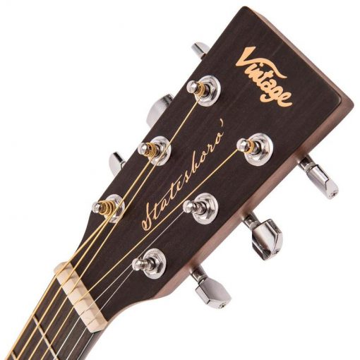 Vintage Statesboro' 'Dreadnought' Acoustic Guitar ~ Whisky Sour  V440WK - Afbeelding 2