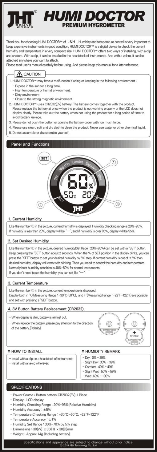 JHT Humi Doctor Hygrometer - Afbeelding 5
