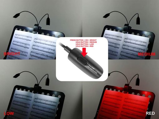 Boston lessenaarlamp met 2x3 dimbare LED's (koel wit - warm wit MSL-606) - Afbeelding 3