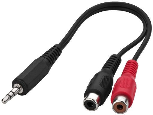 Monacor Stereo/Video Kabel adapter ACA-1535
