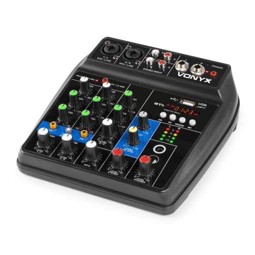 Vonyx Compacte en lichtgewicht 4-kanaals analoge mixer VM 100 - Afbeelding 2