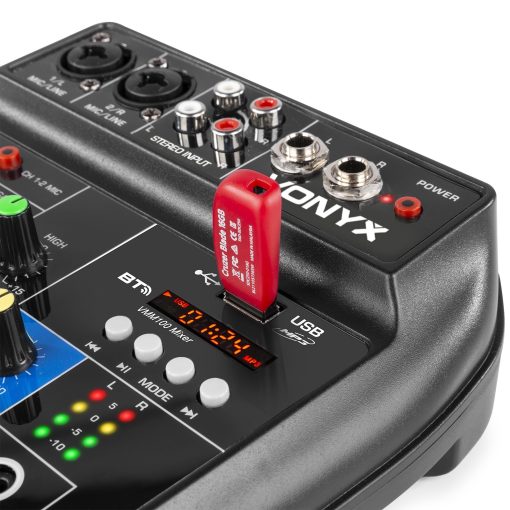 Vonyx Compacte en lichtgewicht 4-kanaals analoge mixer VM 100 - Afbeelding 5
