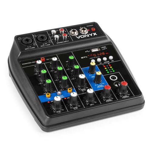 Vonyx Compacte en lichtgewicht 4-kanaals analoge mixer VM 100 - Afbeelding 7