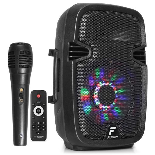 Fenton FT8LED PORTABLE SOUND SYSTEM MET ACCU 8" 300W BT