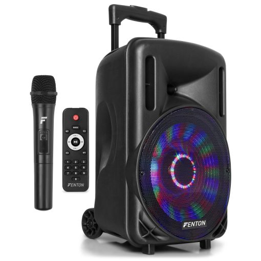 Fenton FT10LED PORTABLE SOUND SYSTEM MET ACCU 10" 450W BT